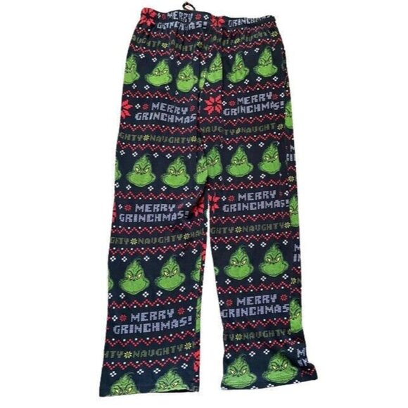 Dr. Seuss Grinch Size M Pajama Sleep Pants Mens Merry Grinchmas Christmas NEW - Picture 2 of 5